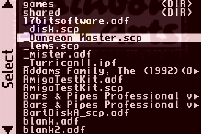 Selecting IPF and SCP files